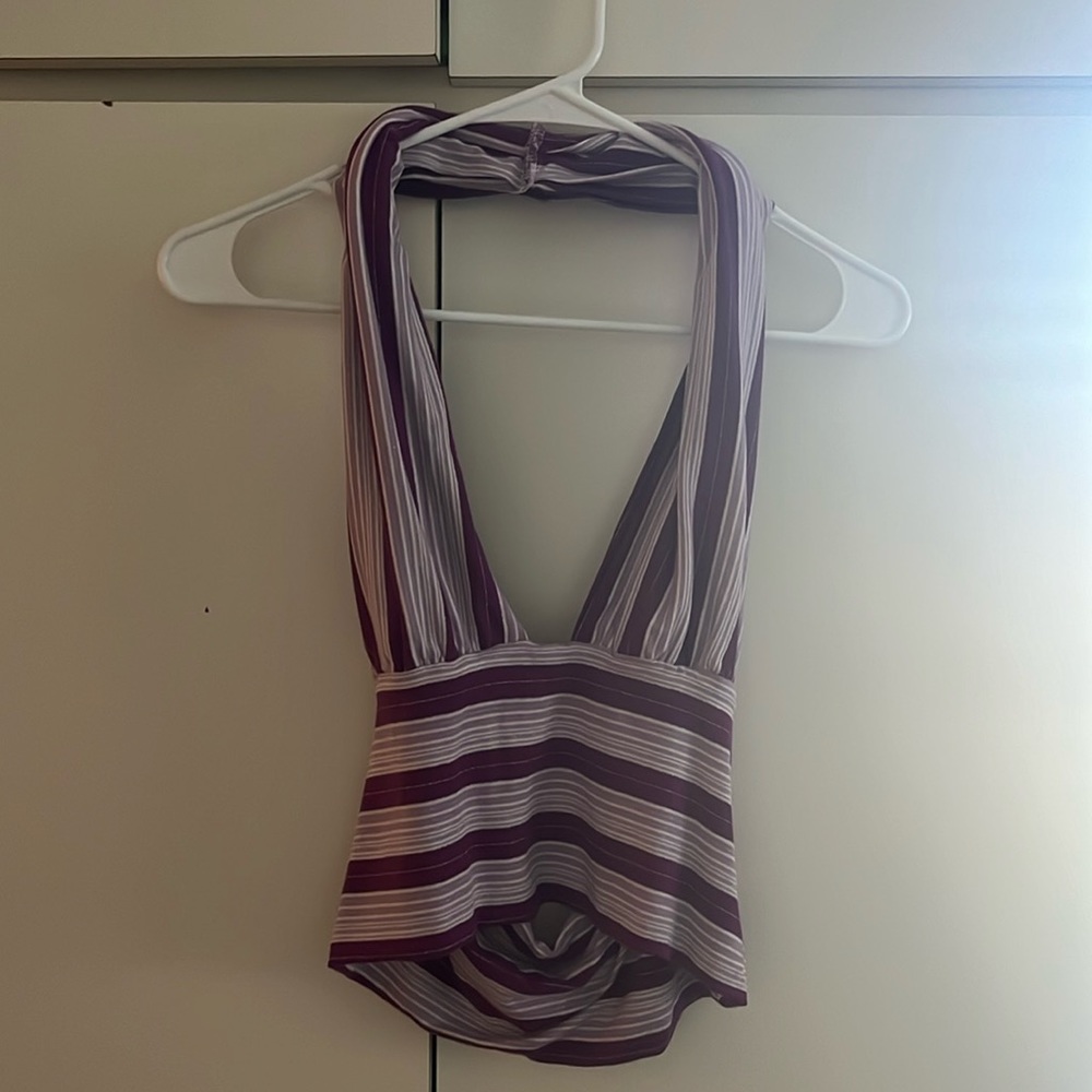 I.AM.GIA (I Am Gia) Purple Halter Top